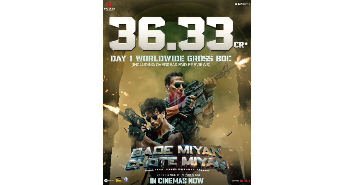 Bade Miyan Chote Miyan emerges as Audiences’ first choice garnering 36.33 Cr worldwide collection!